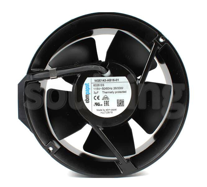 Ebmpapst W2E143-AB15-01 115V 26/33W Cooling Fan Ebmpapst W2E143-AB15-01 115V 26/33W Cooling Fan